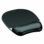 Fellowes Alfombrilla con Reposamuñecas de Gel Crystal Negro